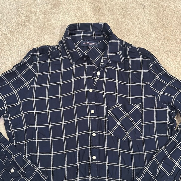 Aeropostale Plaid Button Up Shirt - Picture 2 of 4